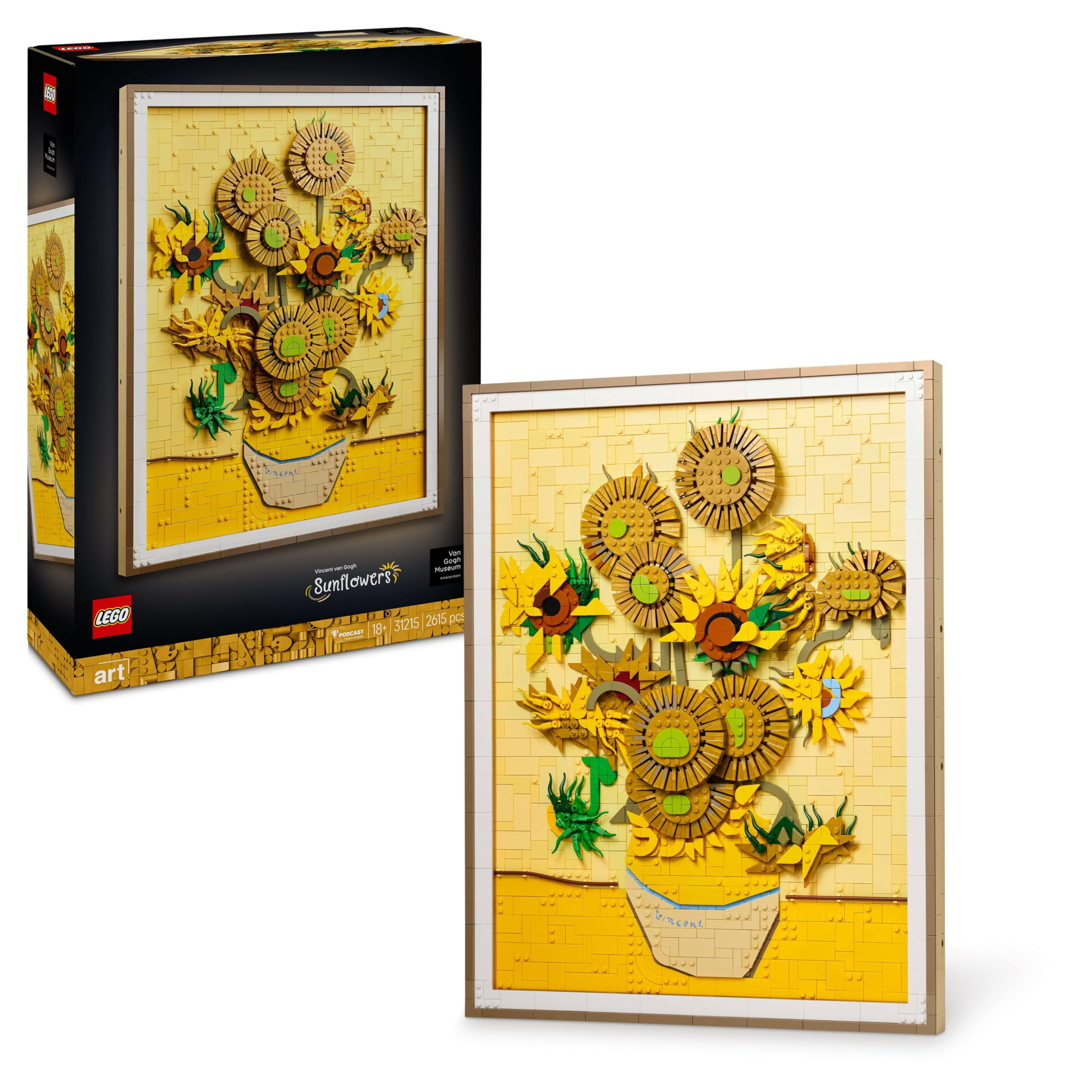 LEGO Art Vincent van Gogh: Los Girasoles, Maqueta 3D 31215
