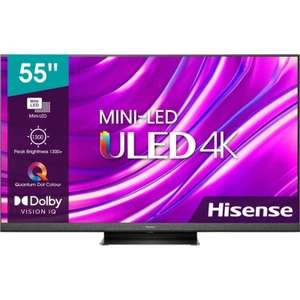 TV 55" MiniLED Hisense 55U8HQ - 4K 120Hz, Quantum / En 65" por 875€.