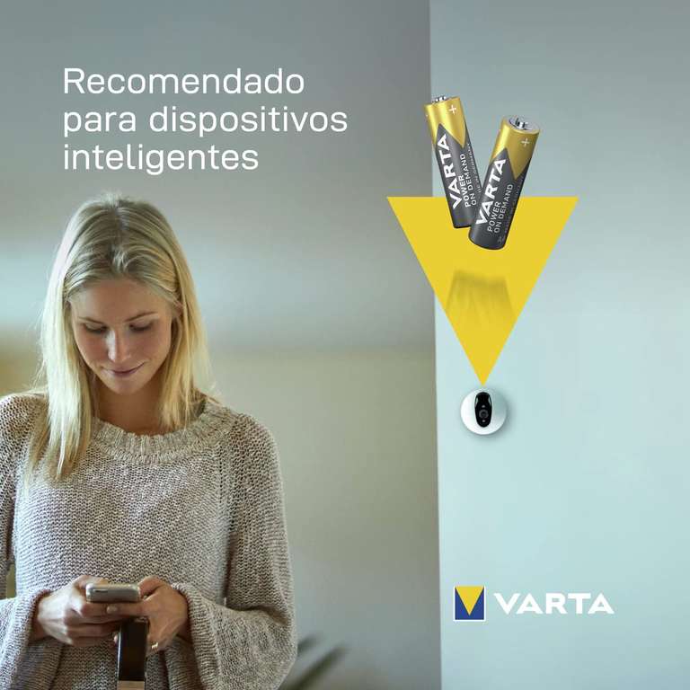 VARTA Pilas AA, paquete de 100, Power on Demand, Alcalinas, 1,5V