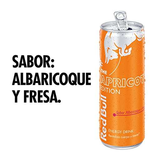 24x Red Bull Bebida Energética, Albaricoque y Fresa 250ml