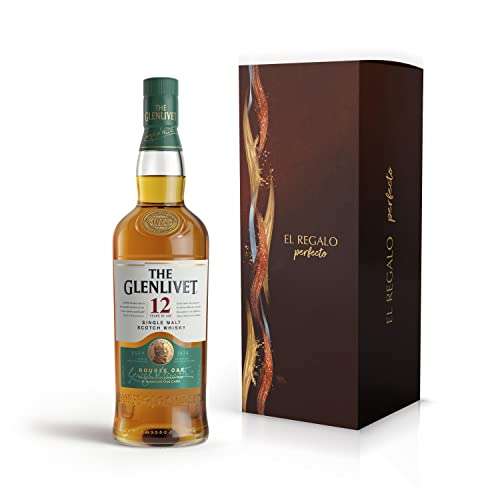 Whisky single malt - The Glenlivet 12 años Whisky Escocés de Malta en Caja Regalo - 700 ml