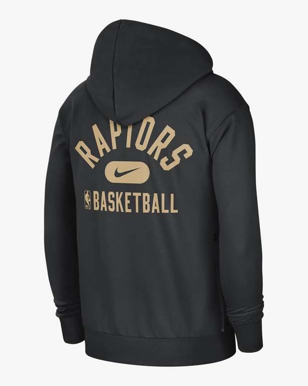 Toronto Raptors Courtside Sudadera con capucha de tejido Fleece con cremallera completa Nike NBA - Hombre