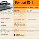 Impresora HP LaserJet Pro 4002dwe - Con HP+ 6 meses de impresión Instant Ink