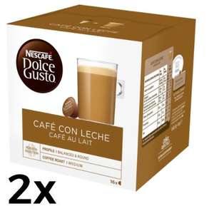 2x 16 cápsulas de Dolce Gusto café con leche [+ otros modelos a 3.9€]