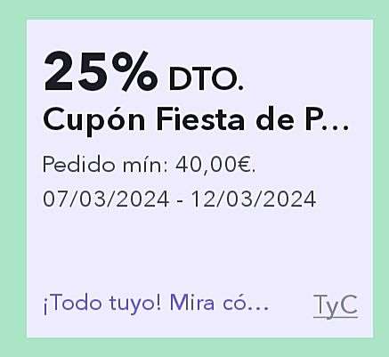 25% de dto cupón Fiesta de Primavera en Miravia (Pedido mín. 40€) para cuentas seleccionadas
