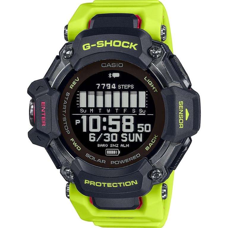 CASIO - G-Shock Sport - GBD-H2000-1A9ER (GPS, pulsómetro, carga por USB y energía solar)