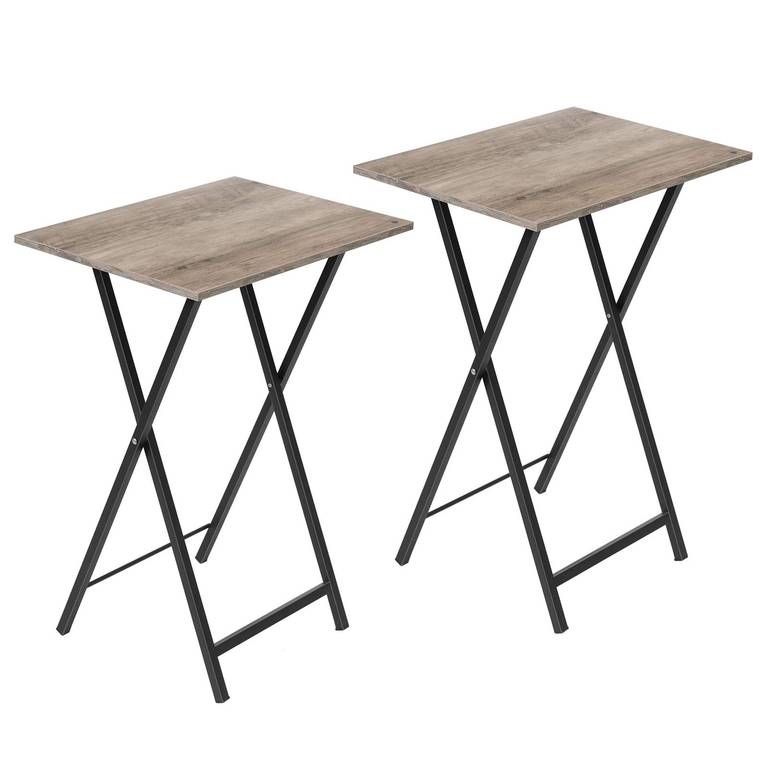 Juego de 2 Mesa auxiliar plegable