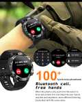 Smartwatch HENLSON 1.39" HD 360 * 360, Llamadas Bluetooth, 107 modos de deportes y Oxígeno en Sangre/Podómetro/Presión Arterial