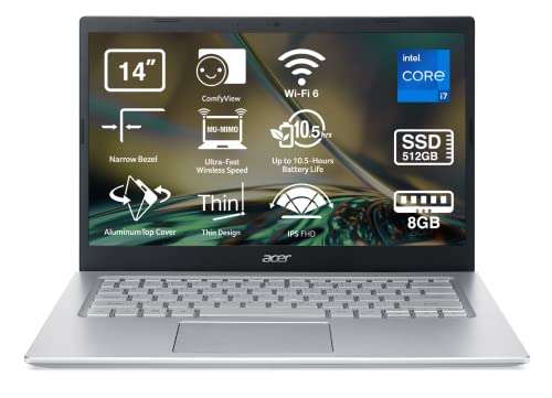 Acer Aspire 5 A514-54 - Ordenador Portátil 14" 8 GB RAM, 512 GB