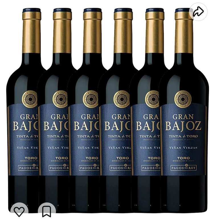Gran Bajoz- Vino de Autor - Pack 6 x 750 ml - Total 4500ml