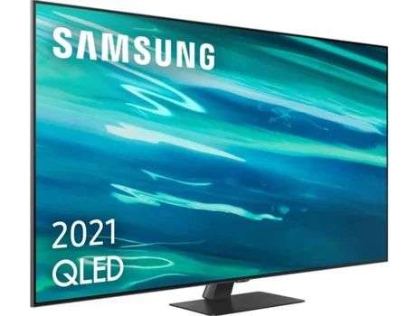 TV QLED 55" - SAMSUNG QE55Q80AATXXH | HDMI 2.1, 120Hz, FALD VA, 50 zonas