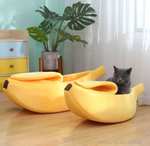 Divertida cama de plátano acolchada para tus mascotas ( Varias medidas )