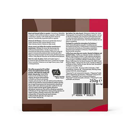 Solimo Cápsulas compatibles con Nespresso, Espresso Intenso, 50 cápsulas  (0,1172€/cápsula) » Chollometro