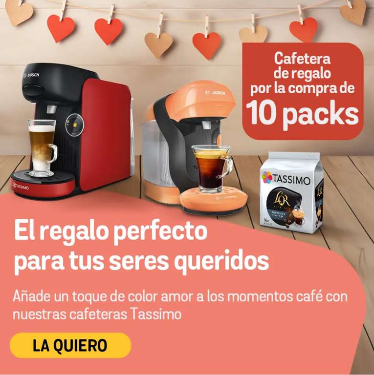 Cafetera Tassimo + 10 packs cápsulas 49€ » Chollometro