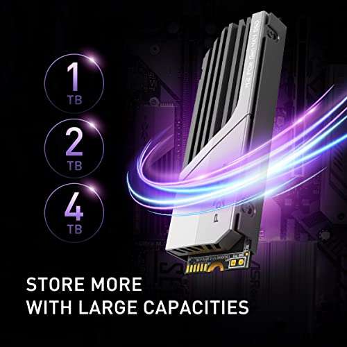 Silicon Power 2TB XS70 - Funciona con Playstation 5, Nvme PCIe Gen4 M.2 2280 SSD Interno para Juegos R/W hasta 7,300/6,800 MB/s