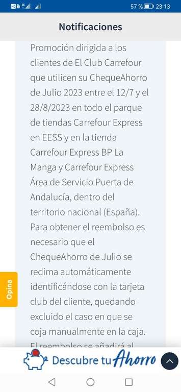 Cepsa: con Carrefour Express EESS te suman la misma cantidad en el cheque de septiembre