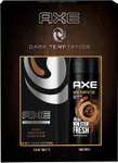 Axe Neceser Hombre Caja de Regalo Dark Temptation Desodorante para Hombre BodySpray 150ml + Eau de Toilette 50ml