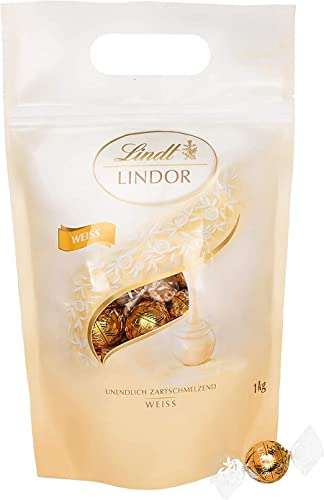 1KG Lindt bombones LINDOR BLANCO MAXI BAG, chocolate blanco