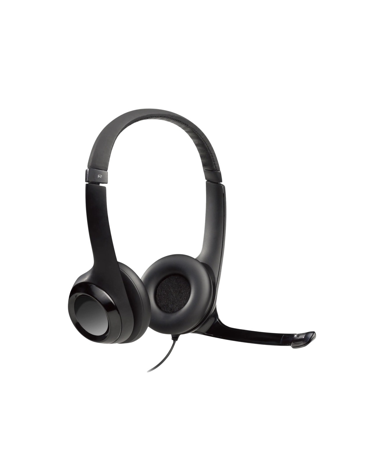 Auriculares - Logitech USB Headset H390, De diadema, Con cable, Para PC, Micrófono, Control multimedia, Cancelación de ruido, Negro