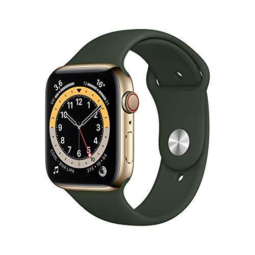 Apple Watch Series 6 (GPS + Cellular, 44 mm) Caja de Acero Inoxidable en Oro - 