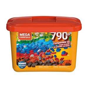 Caja de 790 piezas y bloques de construcción Mega Construx Mattel