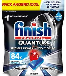 Finish Powerball Quantum Ultimate, pastillas para el lavavajillas - 84 unidades