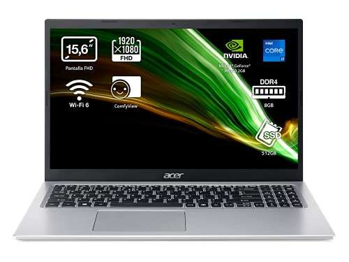Acer Aspire i7-1165G7 / 8GB / 512GB SSD / MX350 / 15,6 FHD / FDOS (reaco como nuevo)