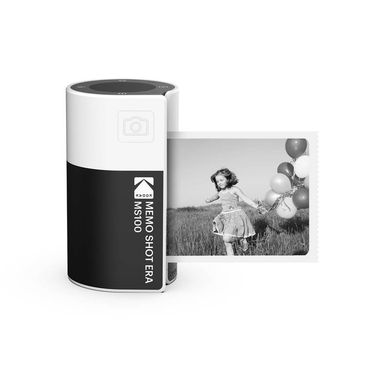 Kodak Memo Shot ERA – Cámara Digital instantánea e Impresora de Etiquetas fotográfica, Color Blanco