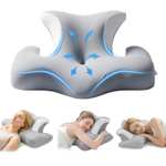 Almohada ergonómica de espuma viscoelástica COSYLAND en color gris.