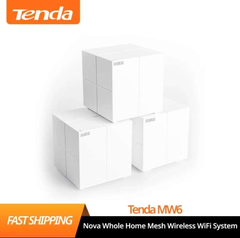 Pack de 3 Tenda - sistema WiFi mesh MW6 [Desde España]