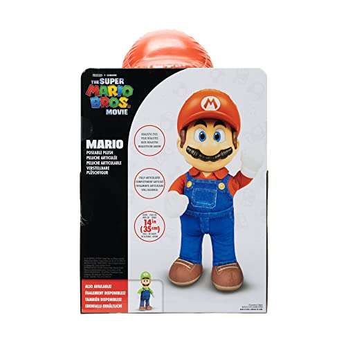 Nintendo Super Mario – Peluche Mario de 35 cm Totalmente Articulado