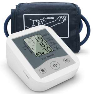 Esfigmomanómetro de brazo Pantalla digital LCD Monitor de presión arterial V1L8