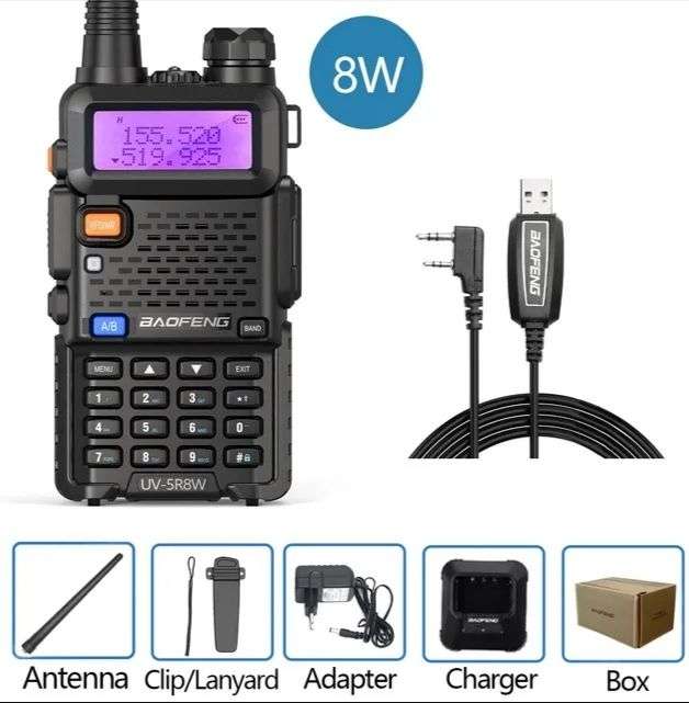 ▷ Chollo Walkie talkie Baofeng R-5R multibanda por sólo 19,65€ con envío  gratis (-69%)