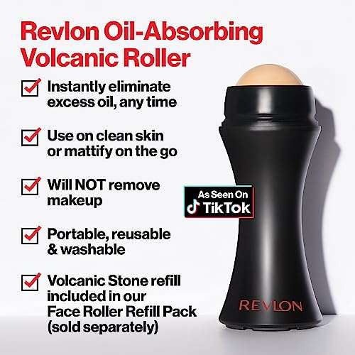 Revlon Roll-on Facial Volcánico Oil-Absorving, Absorbe y Elimina el Exceso de Brillos y Grasa facial