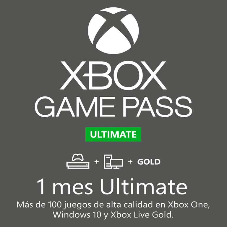 1 Mes de Xbox Game Pass Ultimate