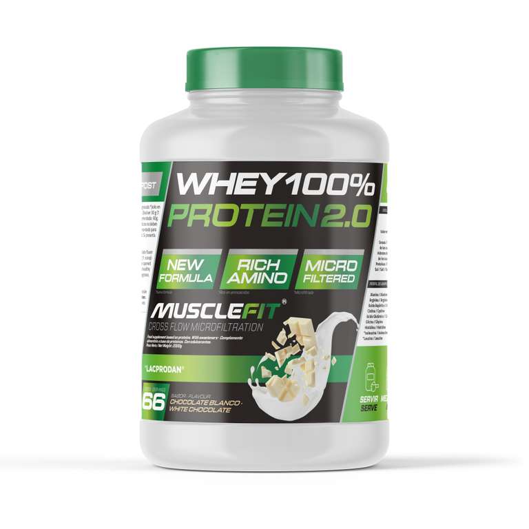 Whey 100% Protein 2000g - MuscleFit Concentrado