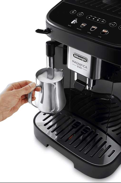 Cafetera superautomática De'Longhi Magnifica S Smart ECAM250.31.SB,  Molinillo integrado, Con vaporizador, 4 recetas