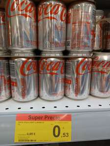 Coca cola light lata en Carrefour Reus