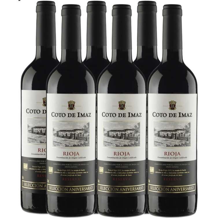 COTO DE IMAZ Selección Aniversario vino tinto reserva DOCa Rioja Caja 6 botellas 75 cl