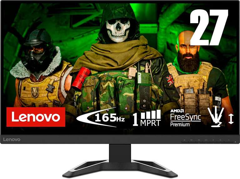 Lenovo 27" WQHD monitor 165Hz solo 189€