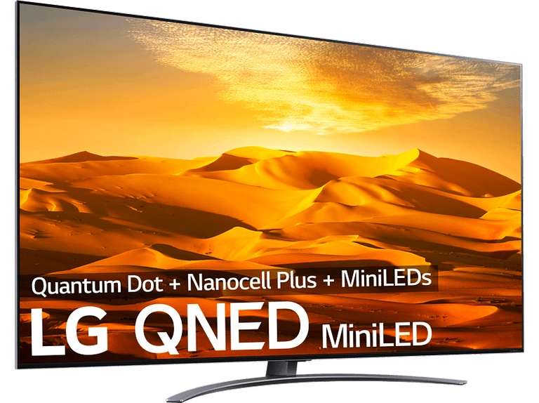 TV LED 65a - LG 65QNED916QA, UHD 4K, Procesador Inteligente 7 Gen5 AI Processor 4K, Smart TV, DVB-T2 (H.265), Negro