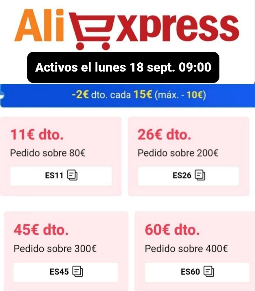 Cupones Black Friday 2022: , AliExpress y otras tiendas con