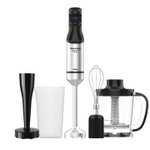Taurus - Batidora de Mano HBA1500X PLUS. Color Metálico. Potencia 1500W. Acero Inoxidable. Incluye Accesorios. Diseño Ergonómico