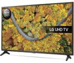 Televisor - LG 55UP75006LF Televisor Smart TV 55'' UHD 4K HDR LG, HDR 4K, Procesador de Imagen 4k Quad Core, DVB-T2 (H.265)Sí, Negro
