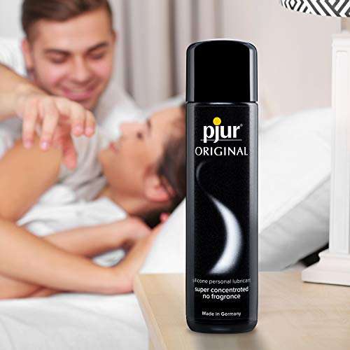 pjur ORIGINAL - Lubricante de silicona Premium - lubricación duradera sin pegarse - cunde mucho y es adecuado para preservativos (100ml)