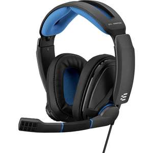 Auriculares Gaming Epos Sennheiser GSP 300 con Micrófono, Jack 3.5 mm, Negro y Azul