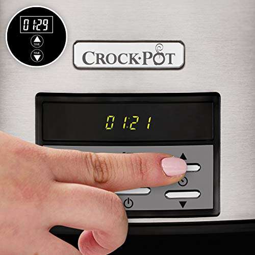 Crock-Pot Olla de cocción lenta digital gran capacidad