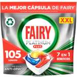 Fairy Platinum Plus Todo en Uno Pastillas Lavavajillas, 105 Capsulas Lavavajillas (5 x 21) - (19,44 con Compra Recurrente)