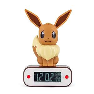 Teknofun Eevee Reloj Despertador Lampara Led Pokemon