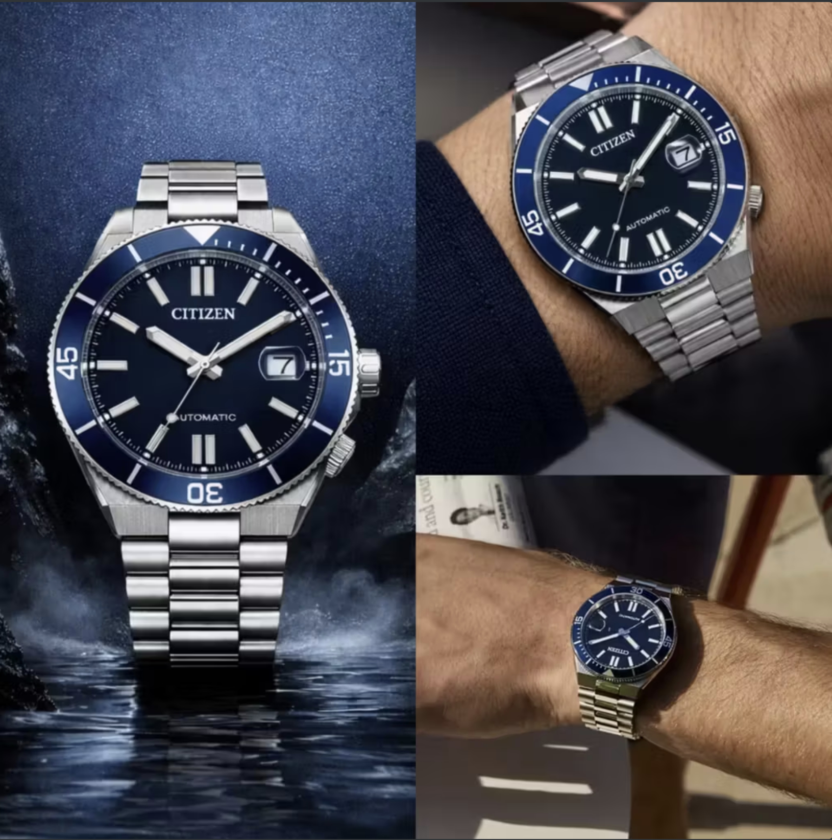 Reloj CITIZEN Tsuyosa Shore NJ0230-59L | Mov. AUTOMÁTICO | ZAFIRO | Caja 40mm | 10ATM/100m